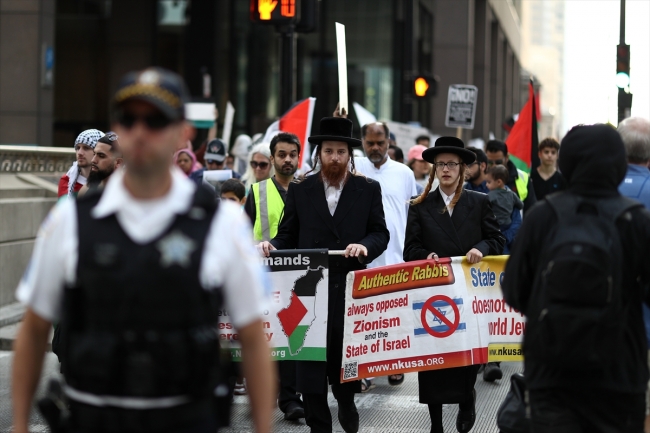 Chicago'da 'Filistin'e destek' yürüyüşü