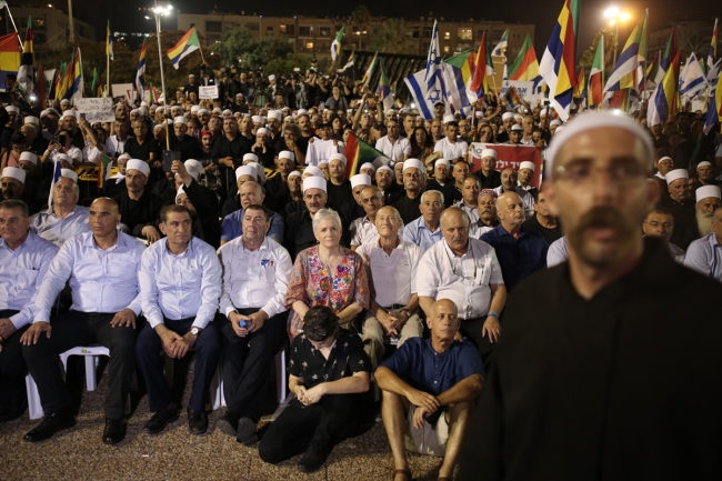 Dürziler Yahudi ulus devlet yasasını protesto etti
