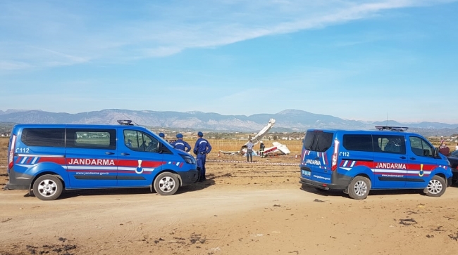 Antalya Manavgat'ta eğitim uçağı düştü