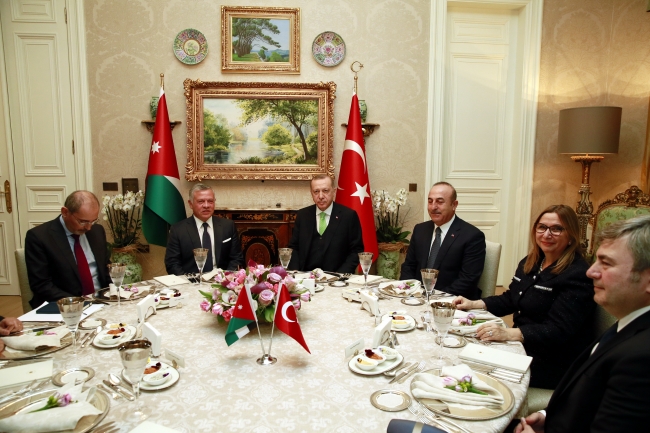 Cumhurbaşkanı Erdoğan, Ürdün Kralı Abdullah ile bir araya geldi