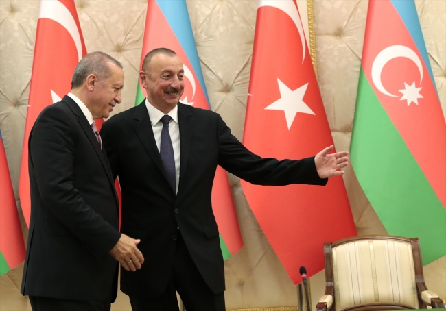 Cumhurbaşkanı Erdoğan'dan Aliyev'e teşekkür