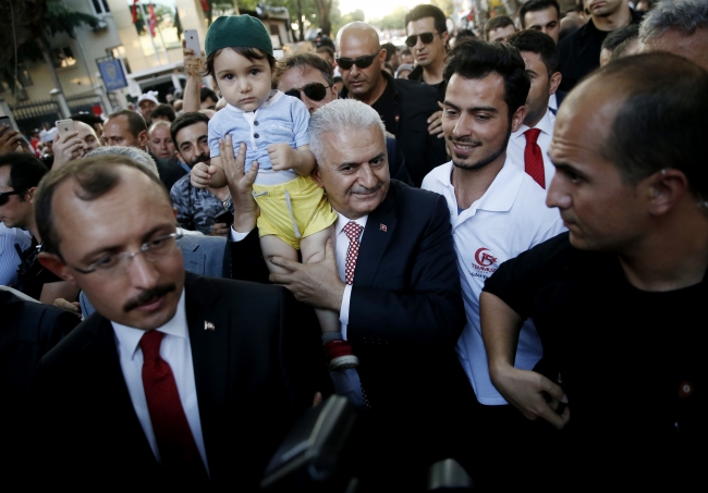 Başbakan Yıldırım, 15 Temmuz Şehitler Köprüsü'nde