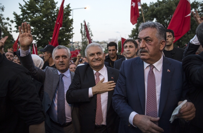 Başbakan Yıldırım, 15 Temmuz Şehitler Köprüsü'nde