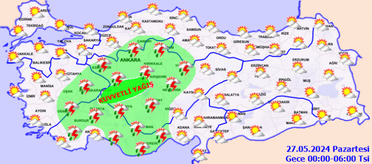 Valilikten Ankara'ya yeni uyarı: Sel, fırtına ve doluya dikkat