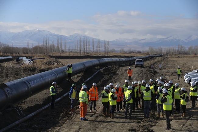 Enerjinin ipek yolu TANAP'ta sona yaklaşıldı