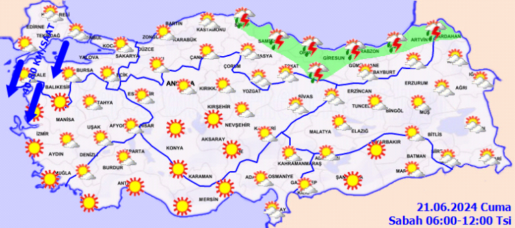 Türkiye genelinde yüksek sıcaklıklar devam edecek