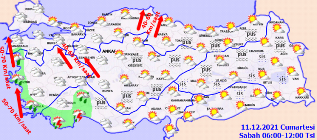 25 il için sarı kodlu uyarı: Fırtınaya dikkat