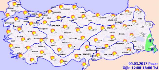 Hava durumu (05.03.2017)