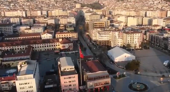 Havadan görüntülerle sokağa çıkma kısıtlaması olan şehirler