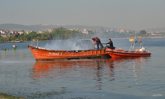 İzmit Körfezi'nde LPG tankerinde yangın