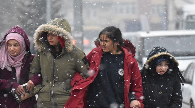 Doğu'da kar yağışı etkili olmaya başladı