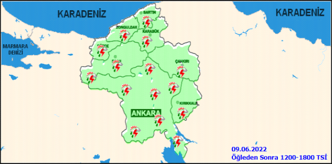 Ankara'da hava nasıl olacak? 9 Haziran Perşembe hava durumu....