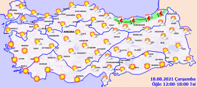 Ülke genelinde az bulutlu ve açık hava bekleniyor