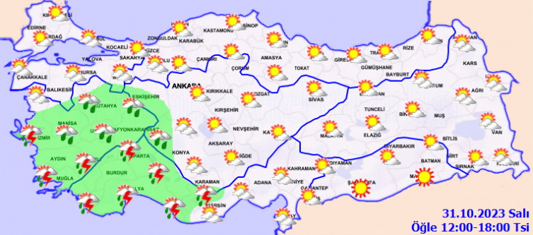 Bazı illerde gök gürültülü sağanak bekleniyor: Bölge bölge tahminler