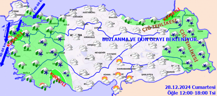 Meteoroloji'den 9 il için 'sarı' kodlu uyarı