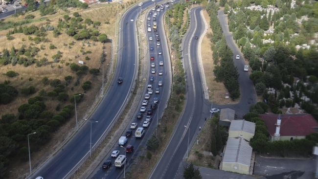 Jandarmadan tatil dönüşü helikopter destekli trafik denetimi