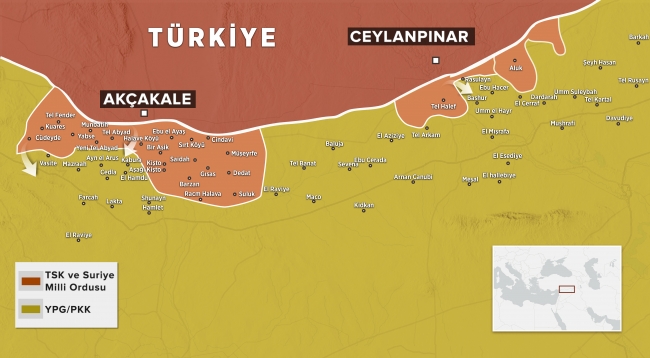 Barış Pınarı Harekatı'nda etkisiz hale getirilen terörist sayısı 560'a yükseldi