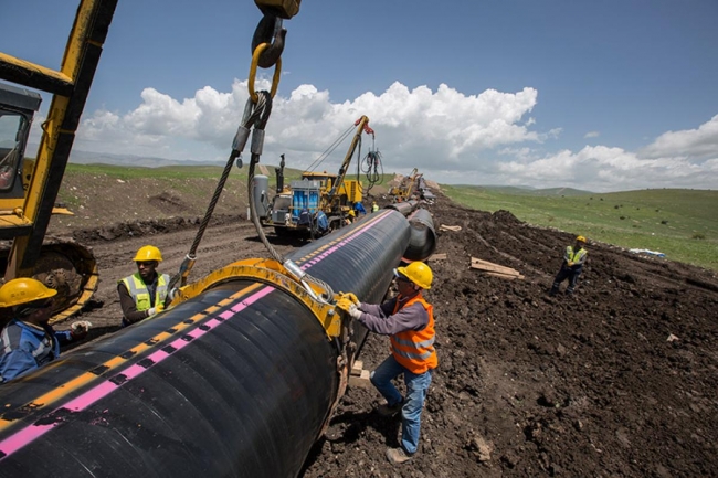 Enerjinin ipek yolu TANAP'ta sona yaklaşıldı