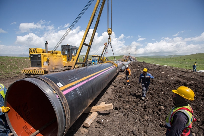 Enerjinin ipek yolu TANAP'ta sona yaklaşıldı