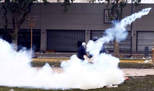 Arjantin'de hükümetin 2019 bütçe tasarısına protesto