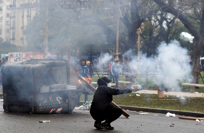 Arjantin'de hükümetin 2019 bütçe tasarısına protesto