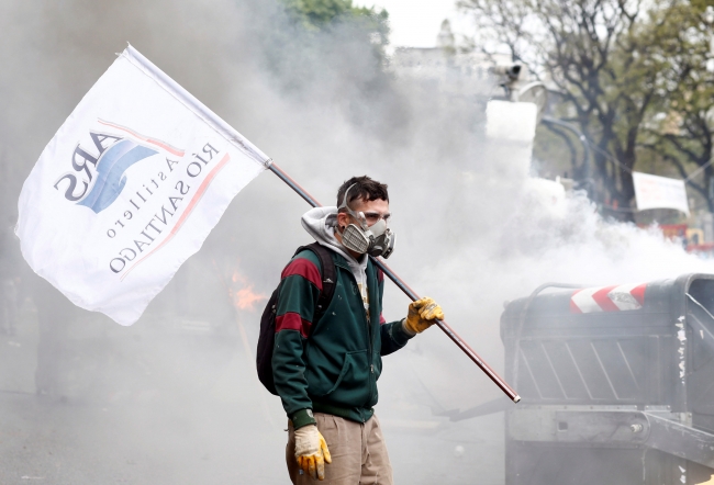 Arjantin'de hükümetin 2019 bütçe tasarısına protesto