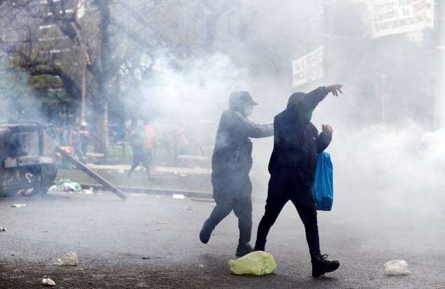 Arjantin'de hükümetin 2019 bütçe tasarısına protesto