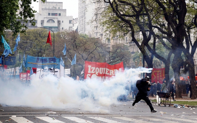 Arjantin'de hükümetin 2019 bütçe tasarısına protesto