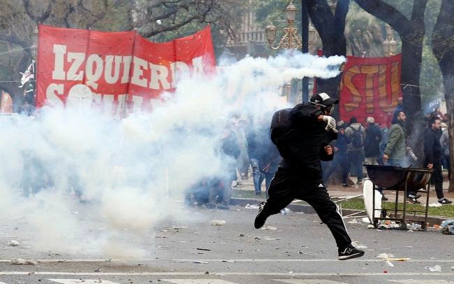 Arjantin'de hükümetin 2019 bütçe tasarısına protesto