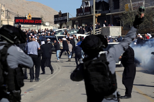 Seçimleri protesto eden Dürzilere İsrail polisinden müdahale