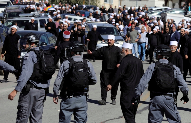 Seçimleri protesto eden Dürzilere İsrail polisinden müdahale