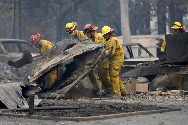 California'daki yangında hayatını kaybedenlerin sayısı 50'ye yükseldi