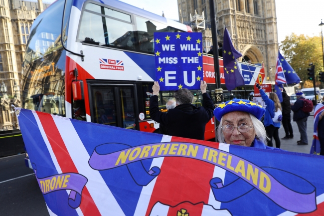 Londra'da Brexit protestosu