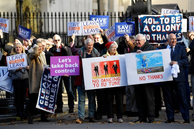 Londra'da Brexit protestosu