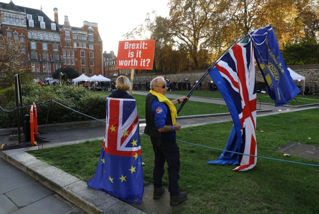 Londra'da Brexit protestosu