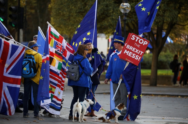 Londra'da Brexit protestosu