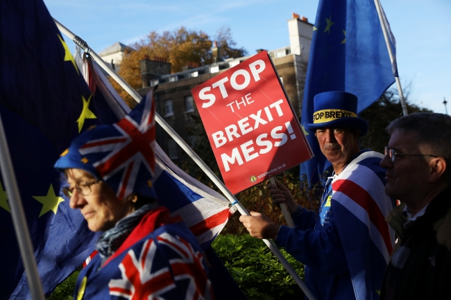 Londra'da Brexit protestosu