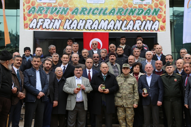 Artvin'den Afrin'e ballı destek