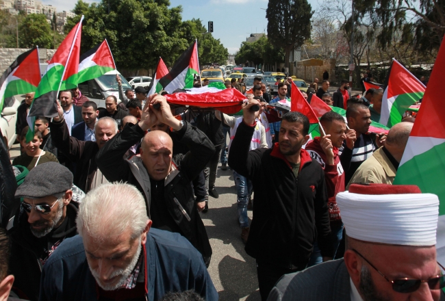 İsrail'in saldırıları Nablus'ta protesto edildi