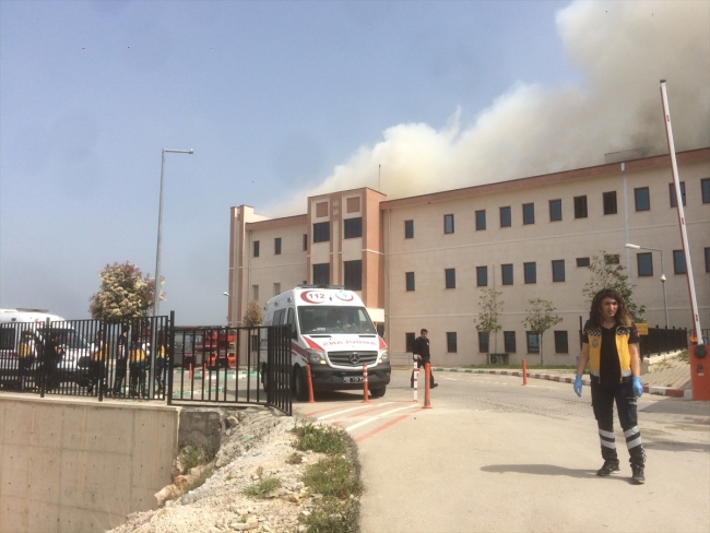 Bursa'da hastane yangını