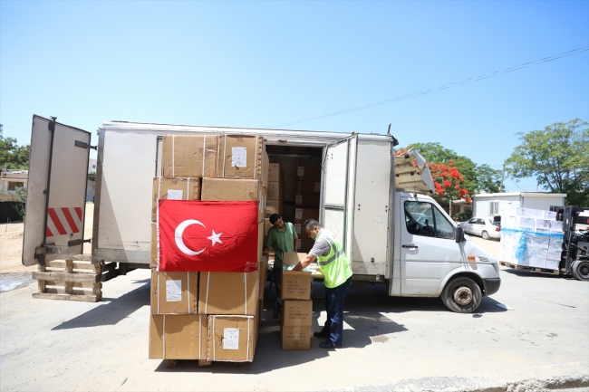 TİKA'dan Gazze'ye ilaç ve tıbbi malzeme desteği