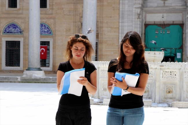 Selimiye Camii'ne gelen turistler sayılıyor