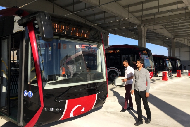 Elazığ'da elektrikli otobüsler hizmete girdi