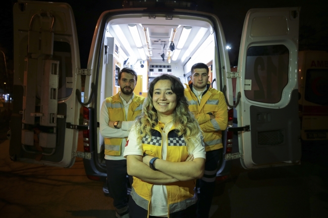 İstanbul'un tek kadın ambulans şoförü