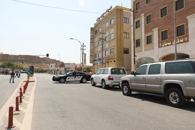 Erbil'de valilik binasına silahlı saldırı: 1 polis yaralı