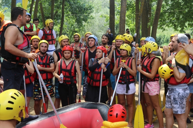 Melen Çayı'nda rafting yoğunluğu