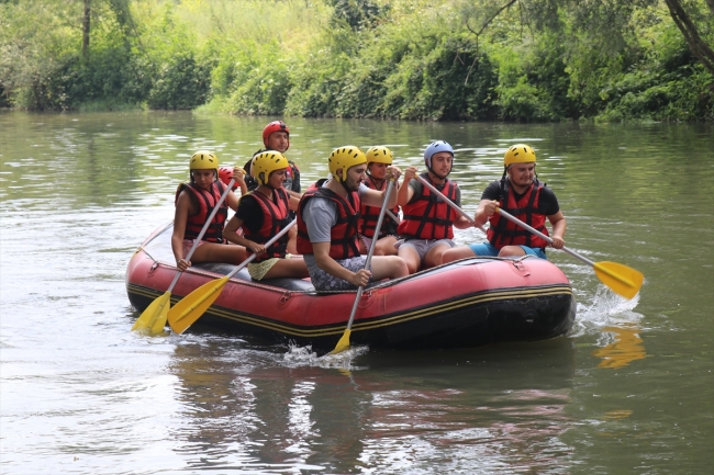 Melen Çayı'nda rafting yoğunluğu