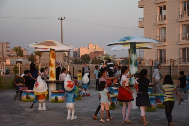 Nusaybin'de Masal ve Şirinler Parkı kuruldu