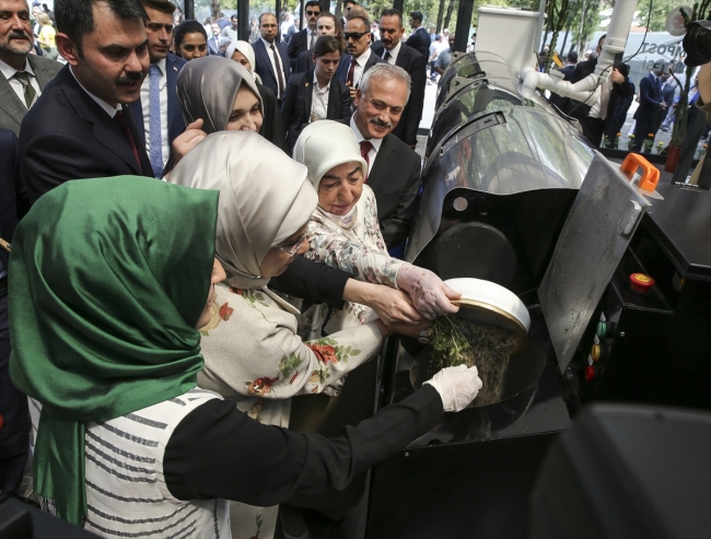 Emine Erdoğan TBMM'de "sıfır atık" çalışmalarını inceledi