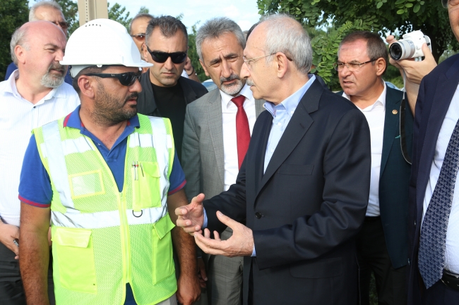 CHP Genel Başkanı Kılıçdaroğlu, Ordu'da sel bölgesini inceledi